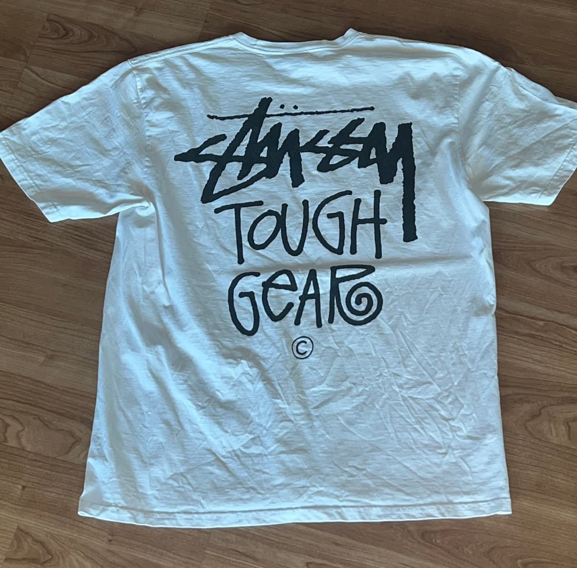 Stussy Tough Gear T-Shirt White 상품이미지4