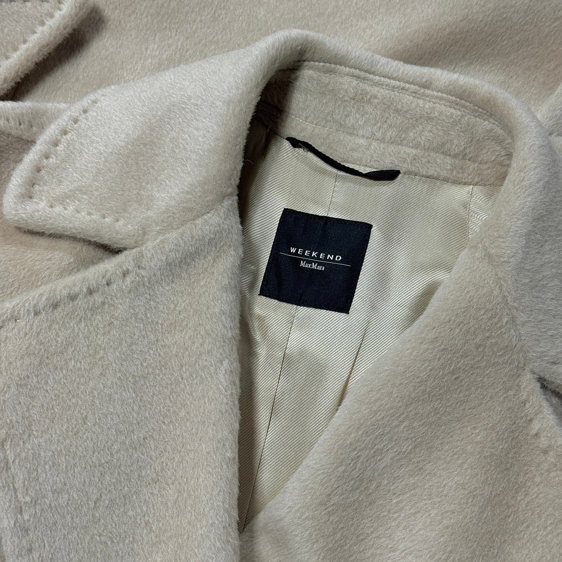 막스마라 위켄드 벨티드 울 코트 상품이미지3