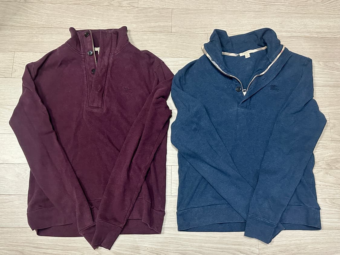 버버리 정품 하프집업 맨투맨 상품이미지1