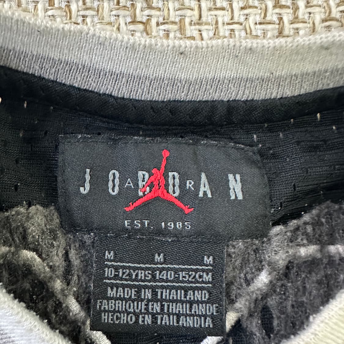 M 조던 주니어 블랙 메쉬 농구 티셔츠 0409D 상품이미지2