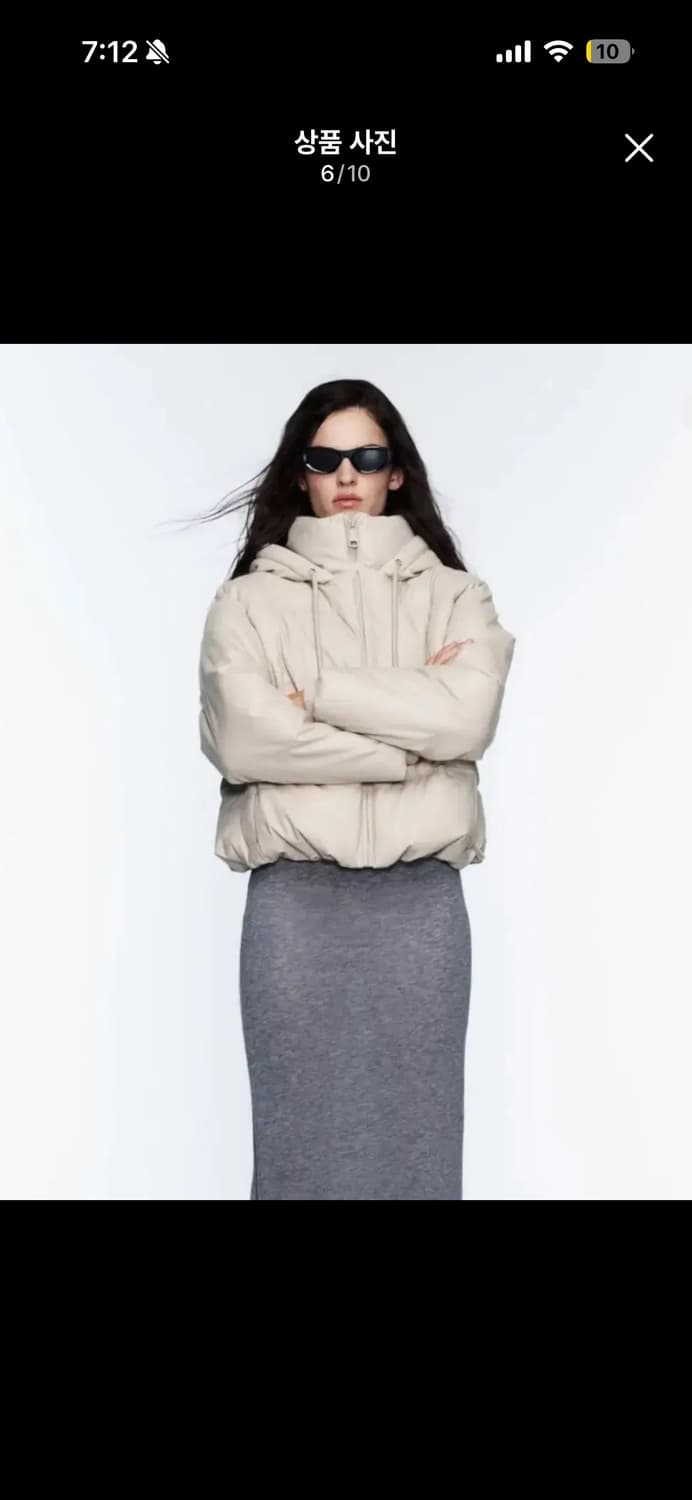 자라 페이크 레더 크롭 패딩 3046/202 상품이미지7