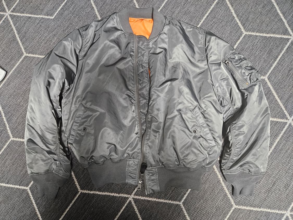 알파인더스트리 ma-1 건메탈 XL 상품이미지1