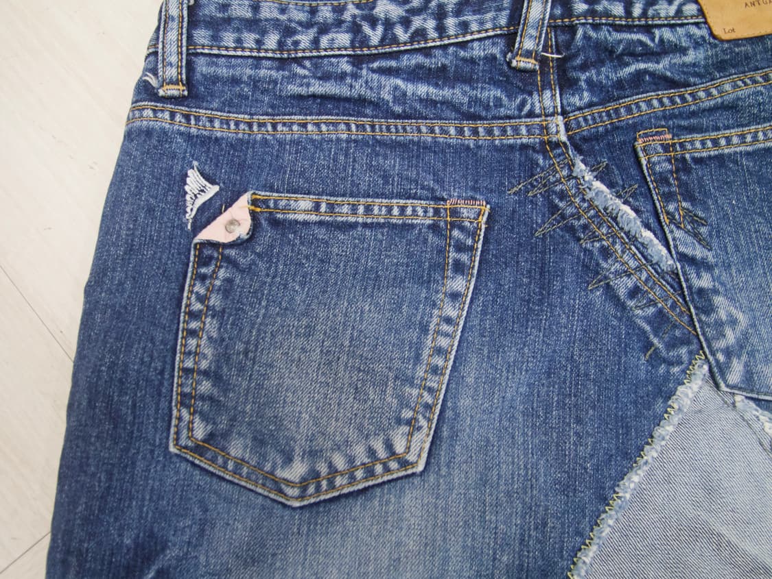 [ANTGAUGE] double waist denim skirt 상품이미지3