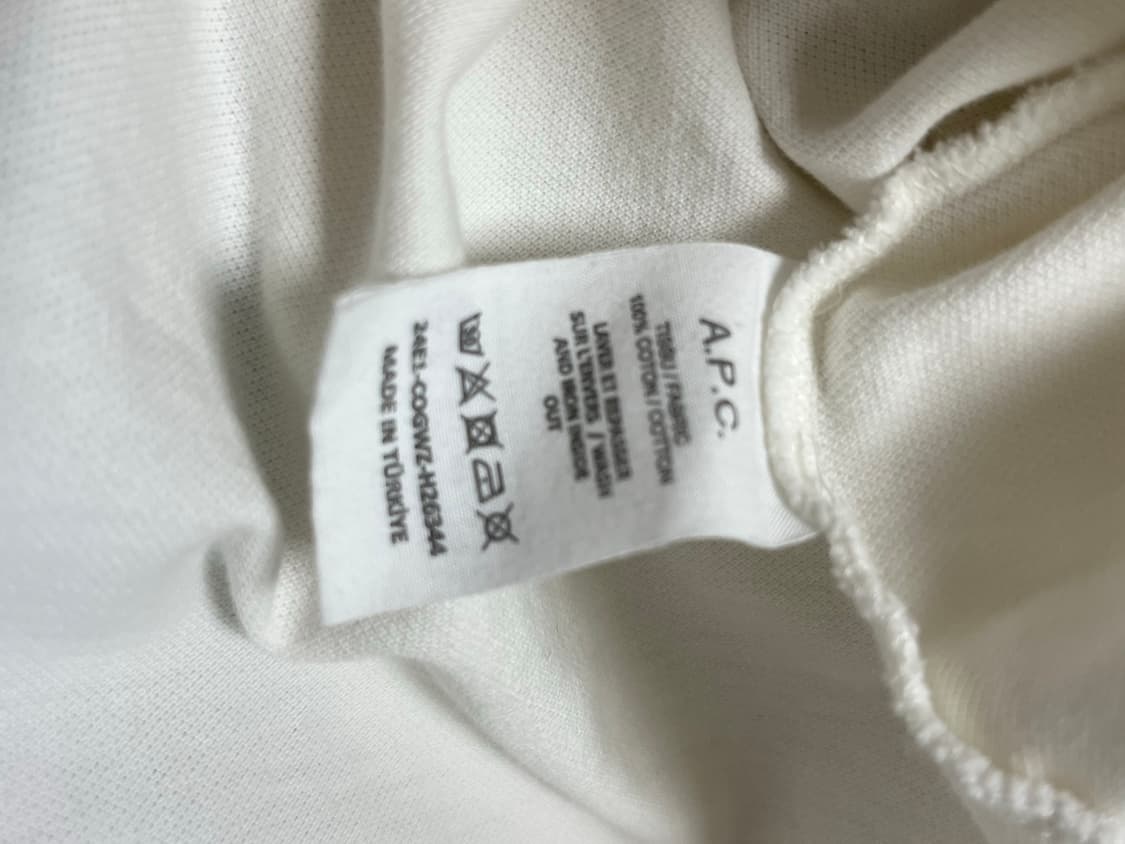 A.P.C. 화이트 카라티 L 상품이미지4