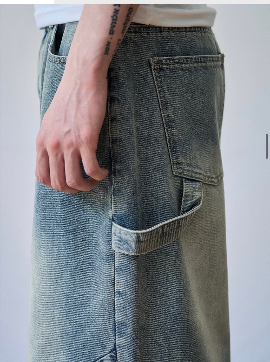 (S) 아워데이즈 어셈블 와이드 벌룬 데님 팬츠 [LIGHT BLUE] 상품이미지8