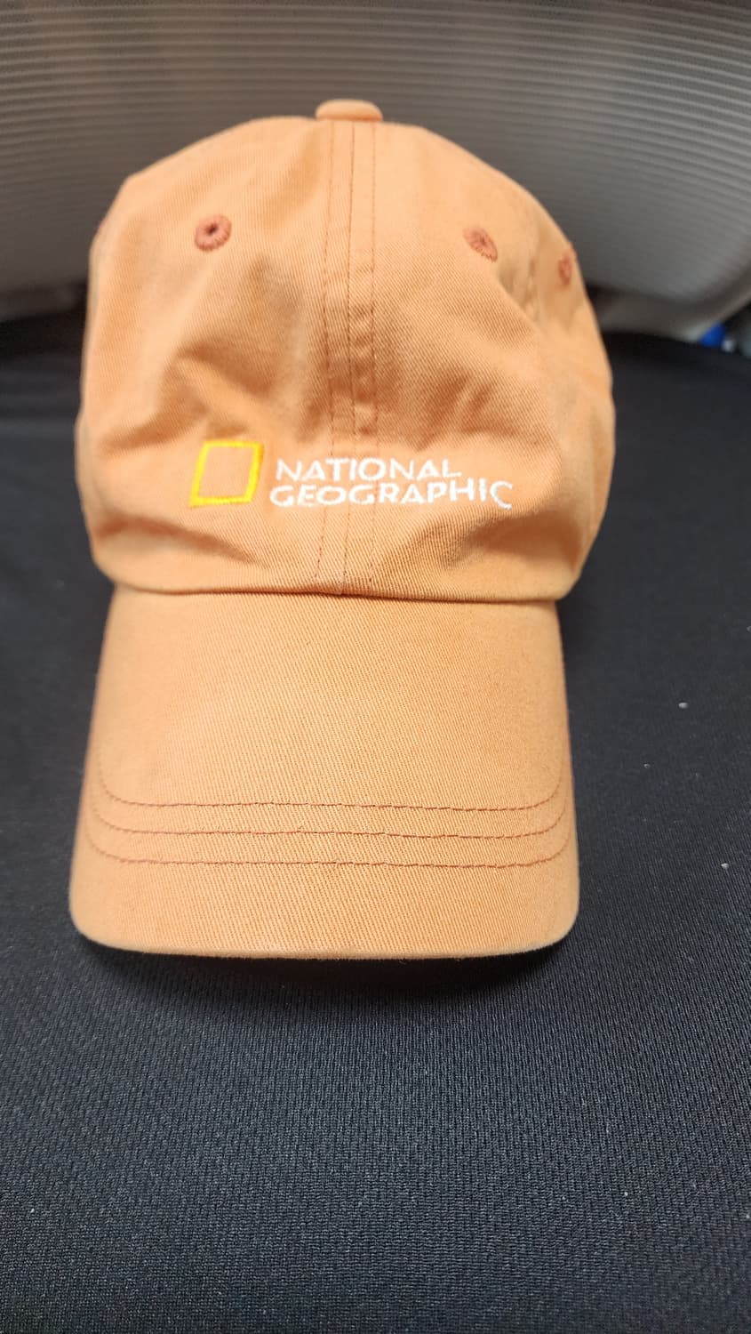 내셔널지오그래픽 주황색 볼캡 상품이미지1