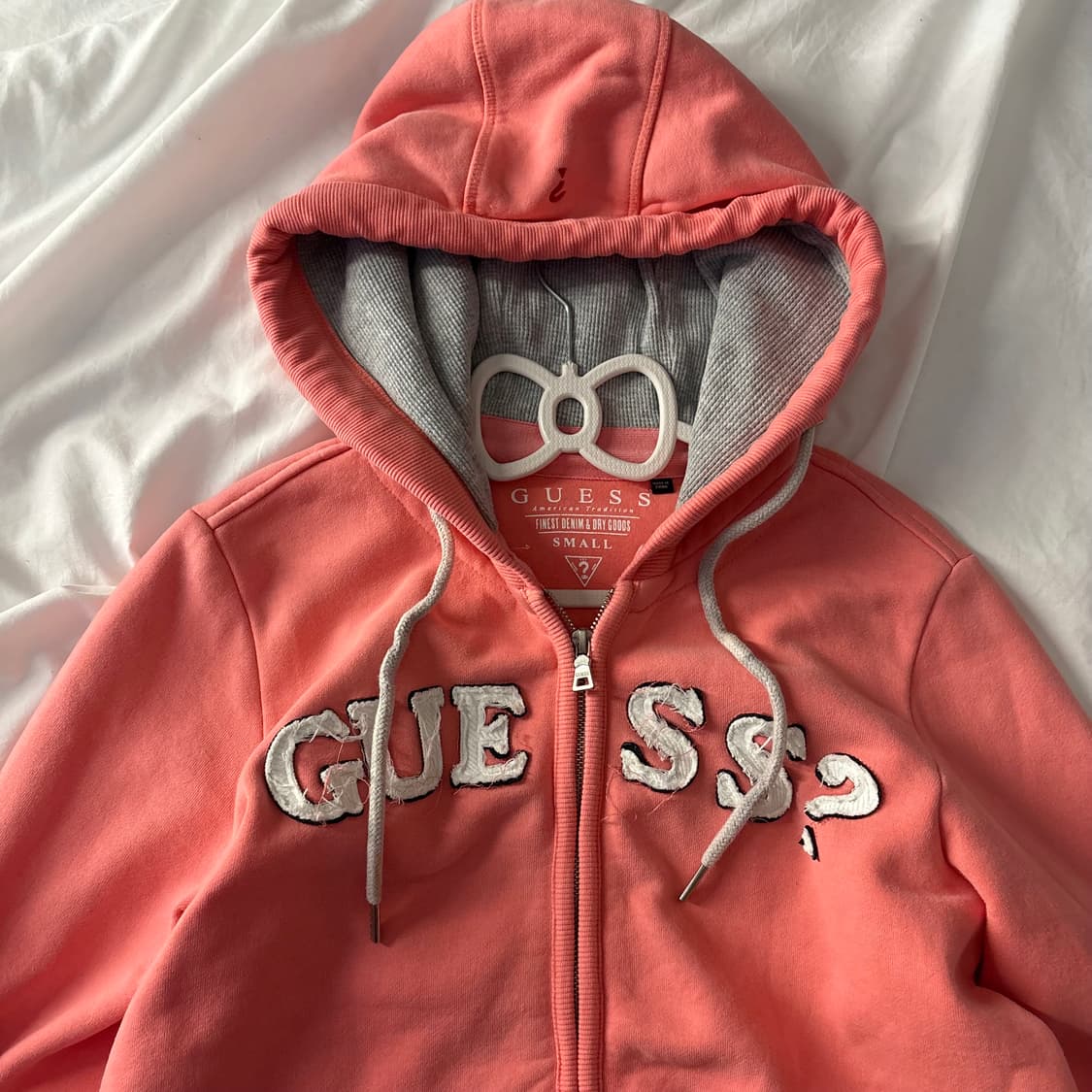 게스 핑크 후드집업 상품이미지3