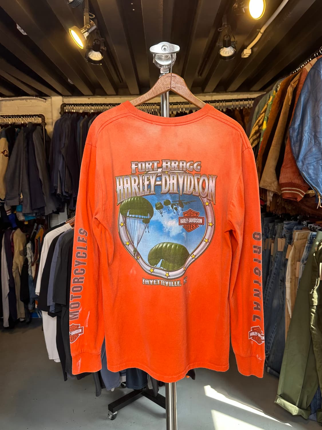 힐리데이비슨 페이드 프린팅 롱슬리브 티셔츠 상품이미지2