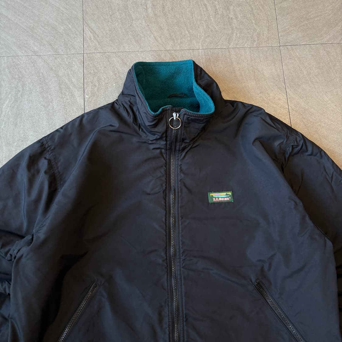 90s L.L.bean 90년대 생산 엘엘빈 블랙 웜업 자켓 상품이미지3
