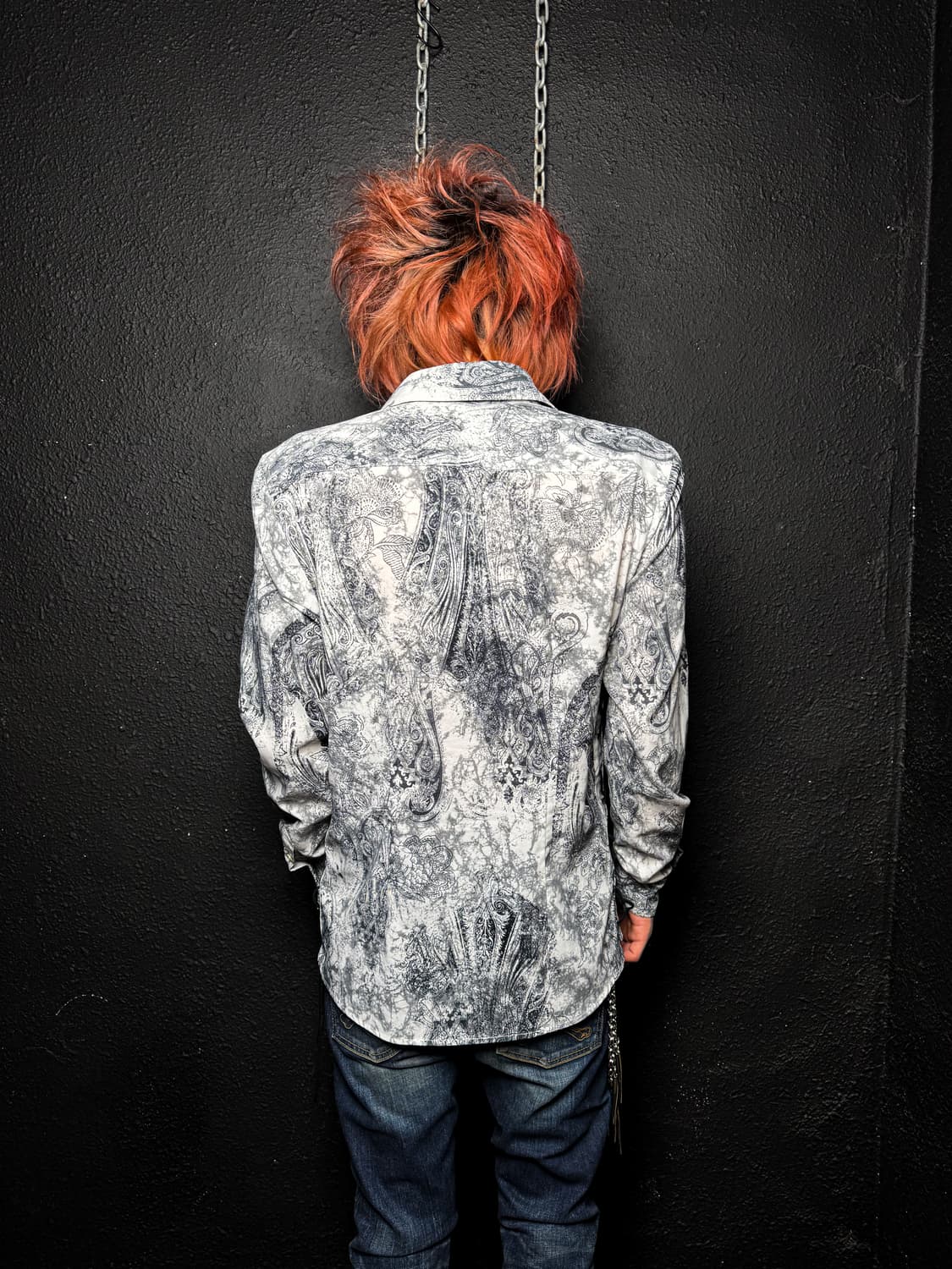 TORNADO MART – Paisley Lace-up Shirt  상품이미지5