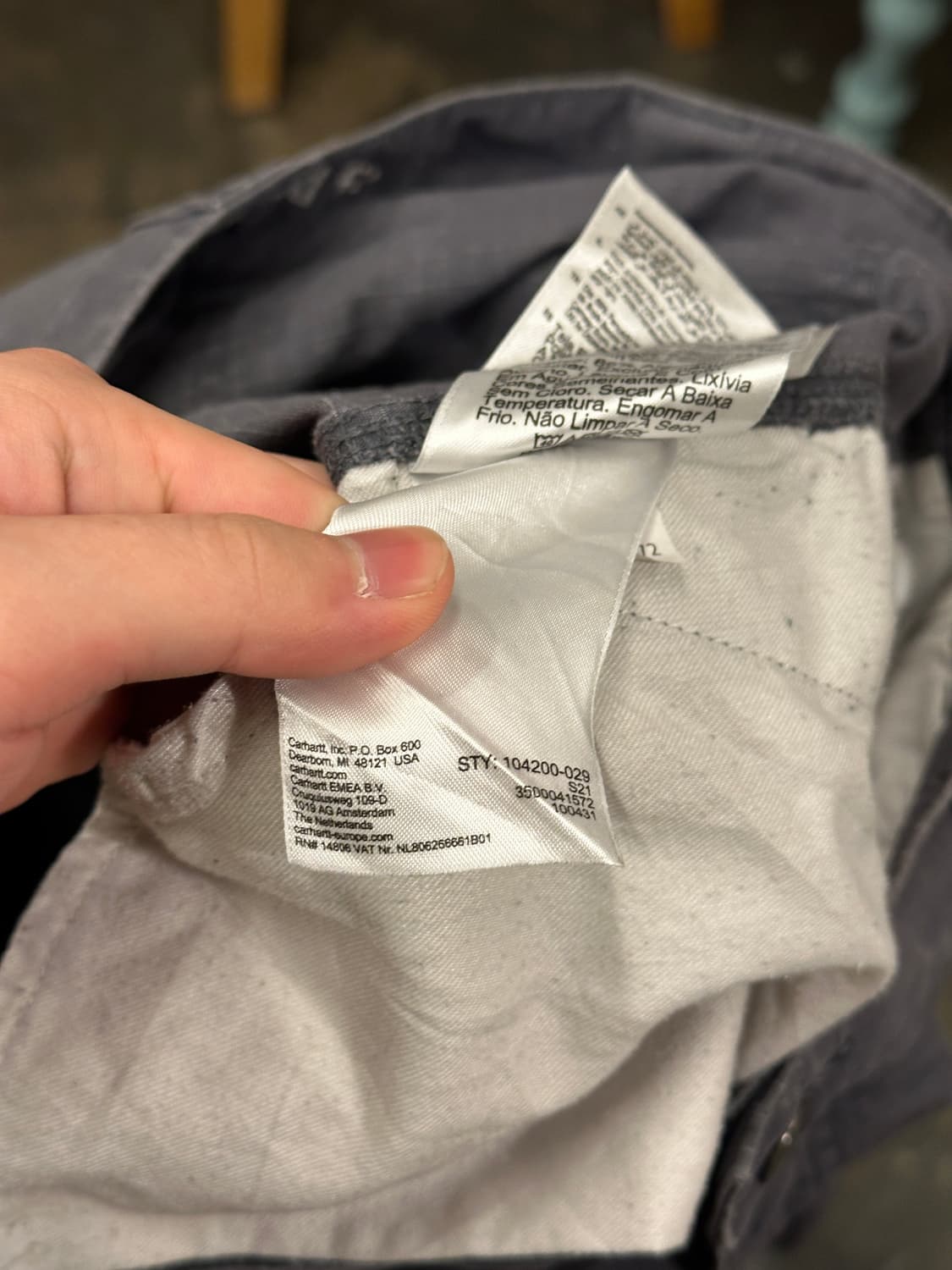 칼하트 릴렉스핏 카고 워크팬츠 32 상품이미지4