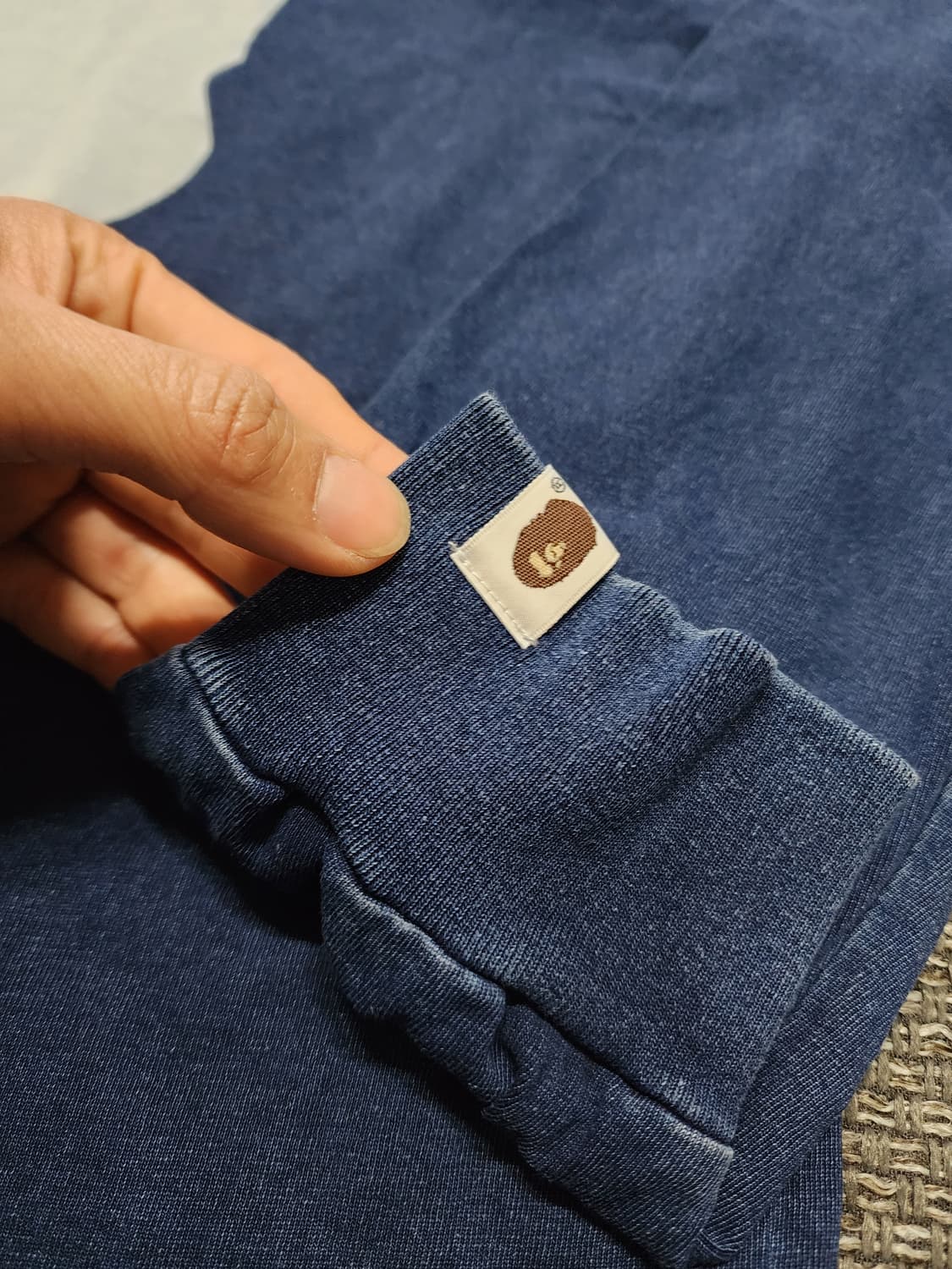 베이프 빅 로고 롱슬리브 티 XL사이즈 상품이미지8