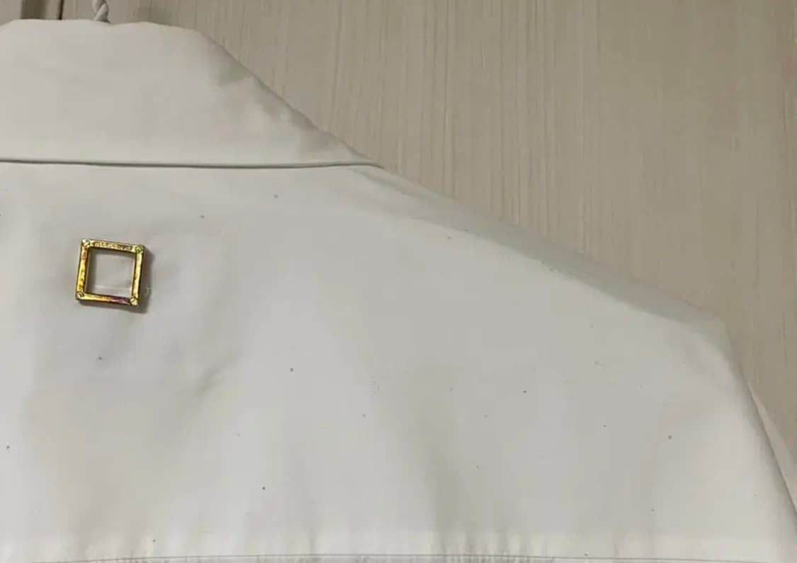 우영미 백로고 화이트 셔츠 50 상품이미지7