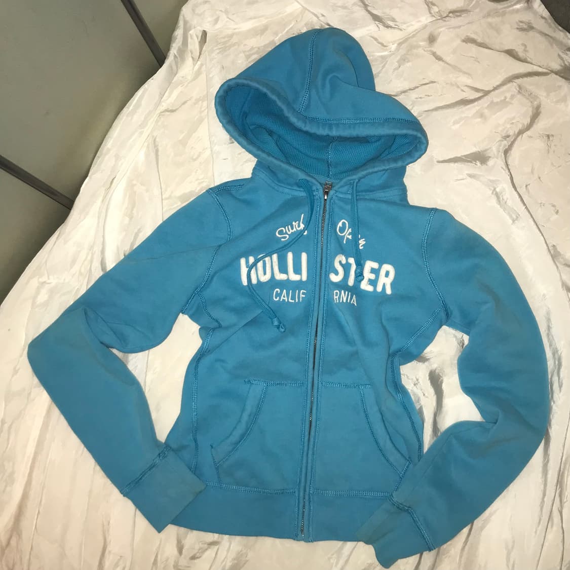 Hollister 홀리스터 스카이블루 기모 후드집업 상품이미지2