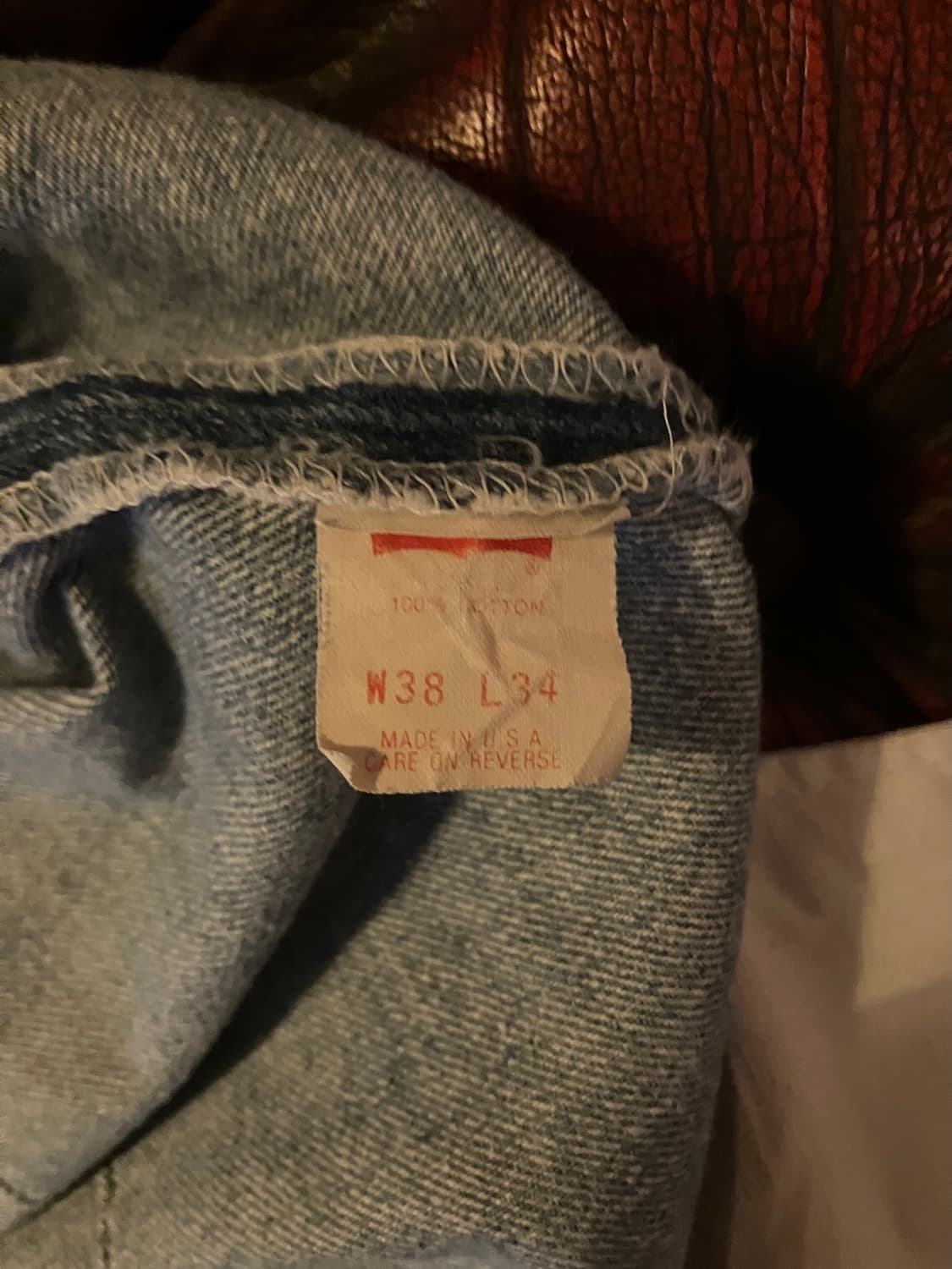 90s USA 빈티지 리바이스 501xx 0000 데님 팬츠 상품이미지9