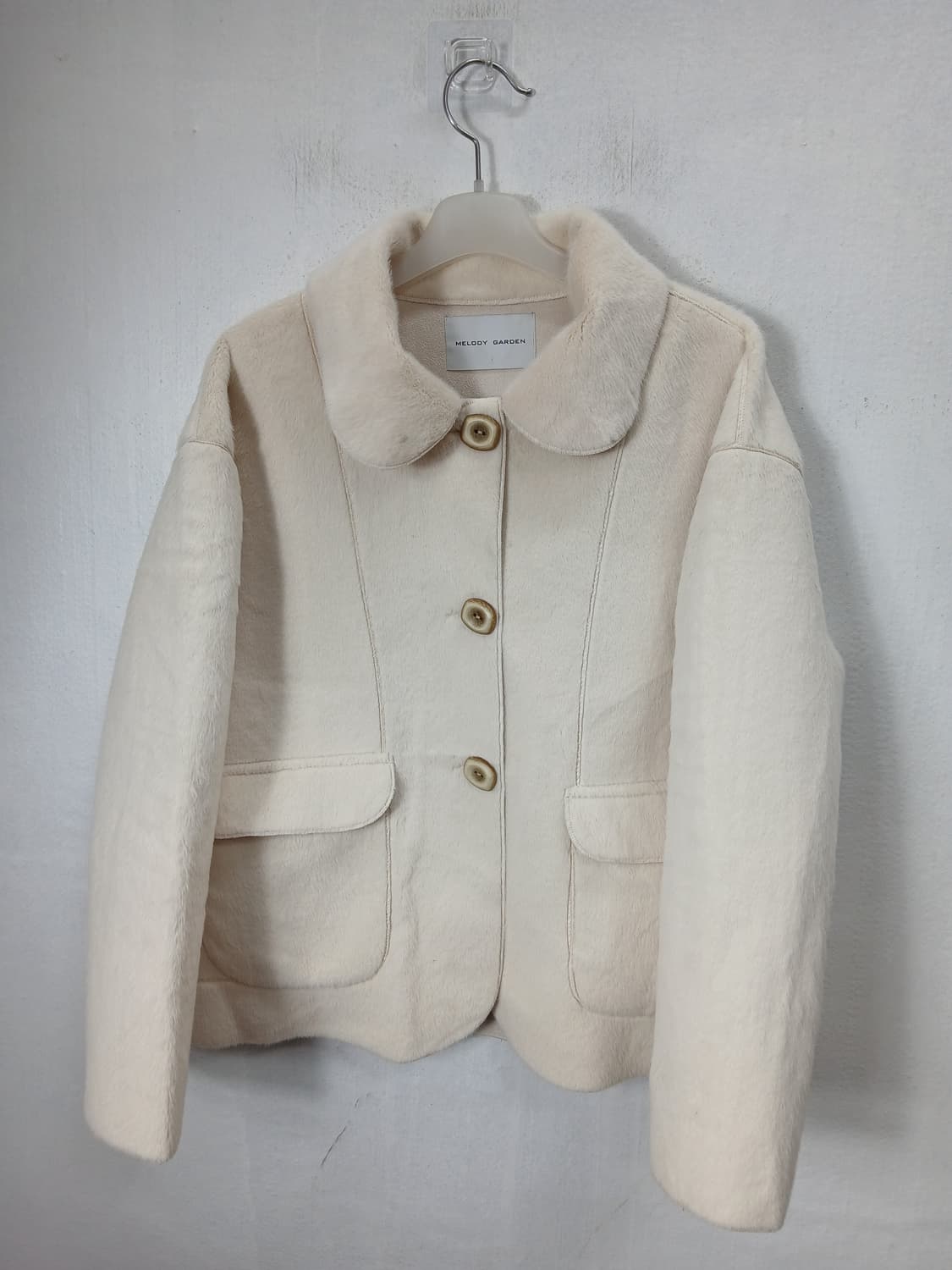 멜로디가든 러블리 아이보리 퍼 숏자켓  90-95 M새제품급 상품이미지1
