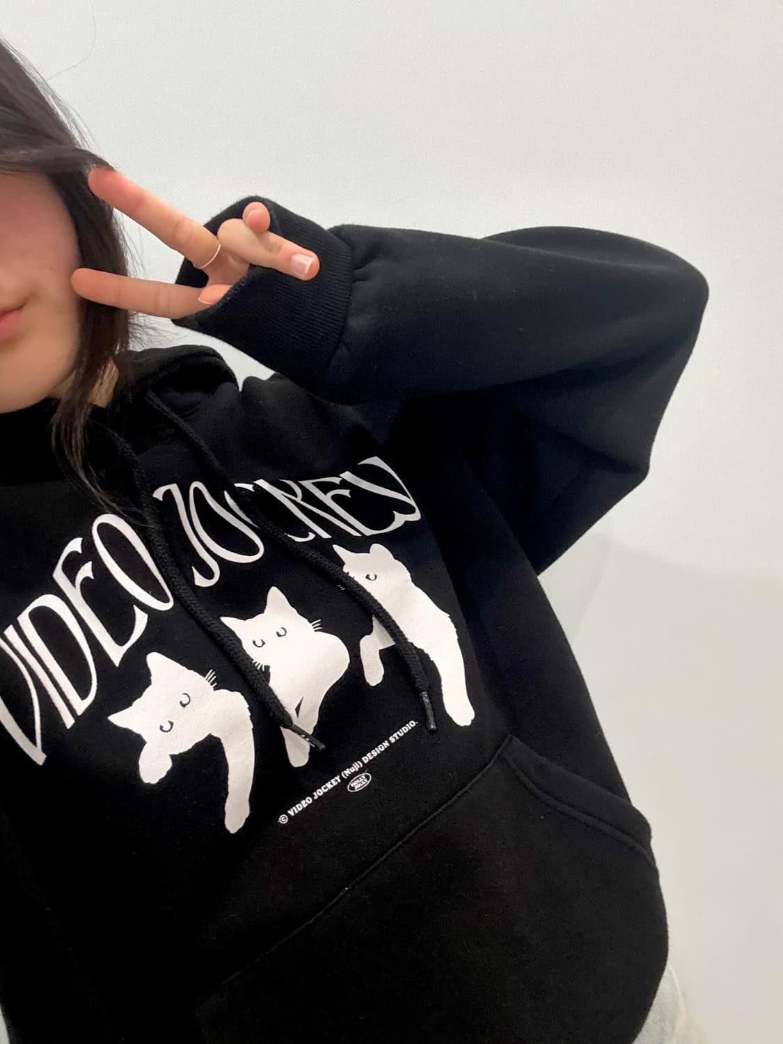 비디오자키 냥냥냥 후드티 s 사이즈 판매 상품이미지1