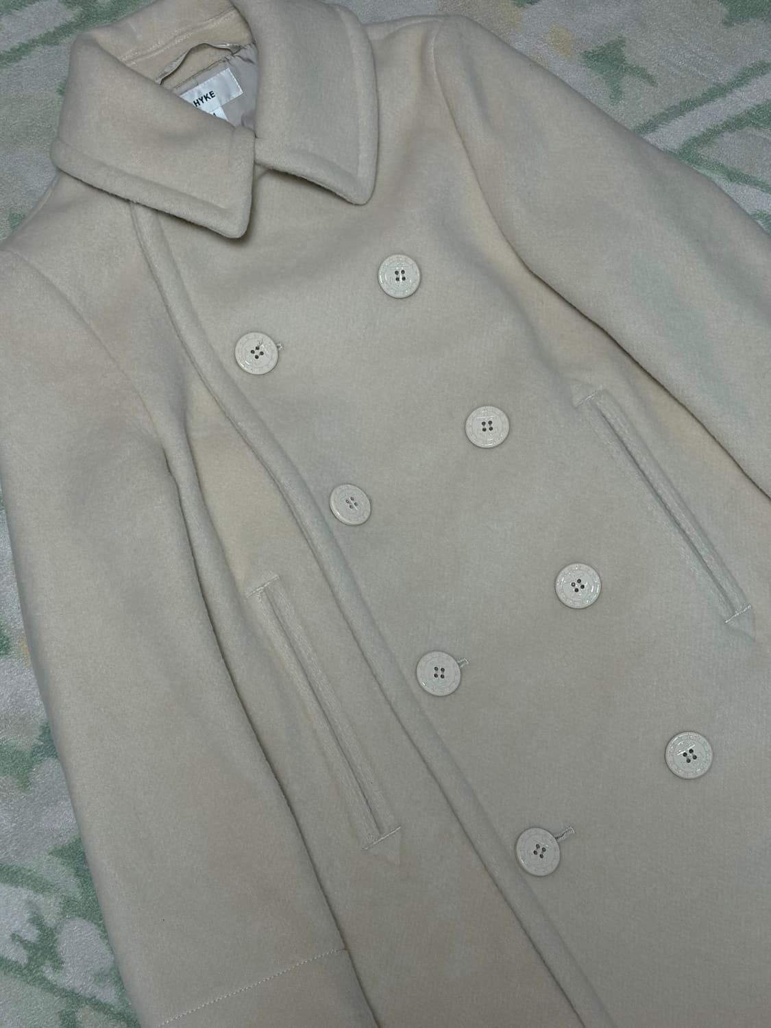 hyke 하이키 울 더블 코트 상품이미지2