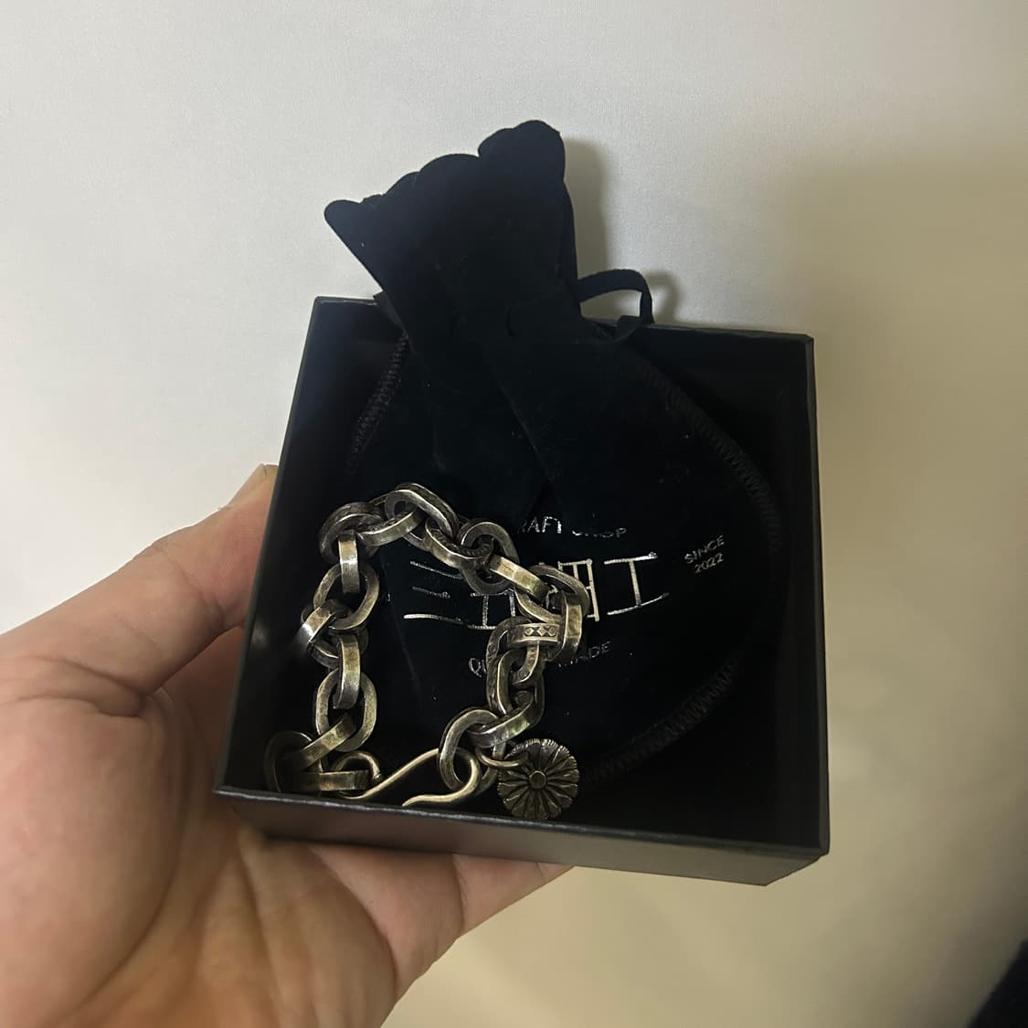 삼오세공 스탬핑 체인팔찌 상품이미지3