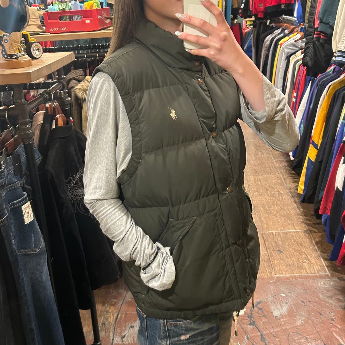 [HI] 폴로 베스트 카키 상품이미지3