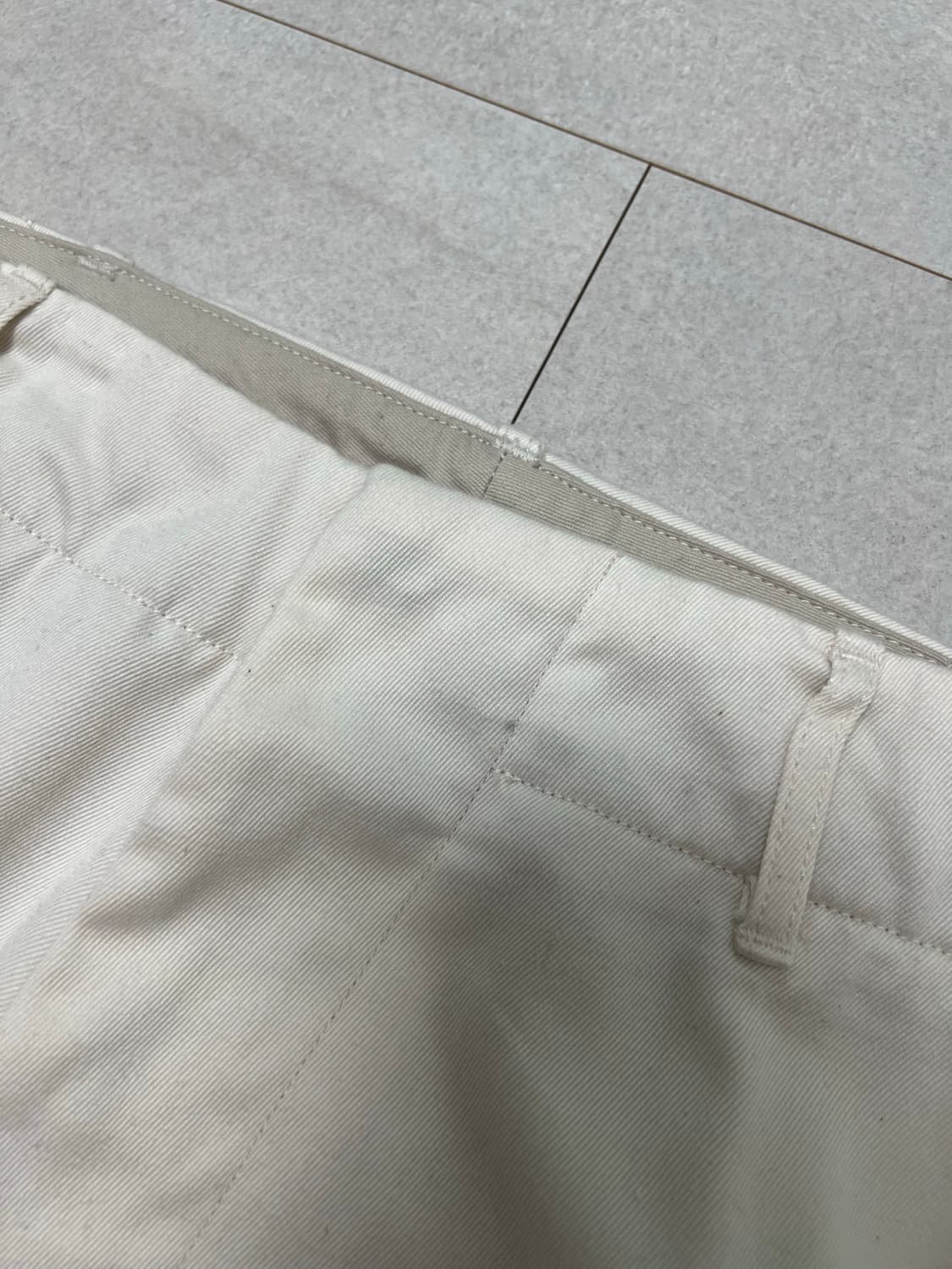 나나미카 와이드치노 팬츠 내추럴 칼러 34 상품이미지3