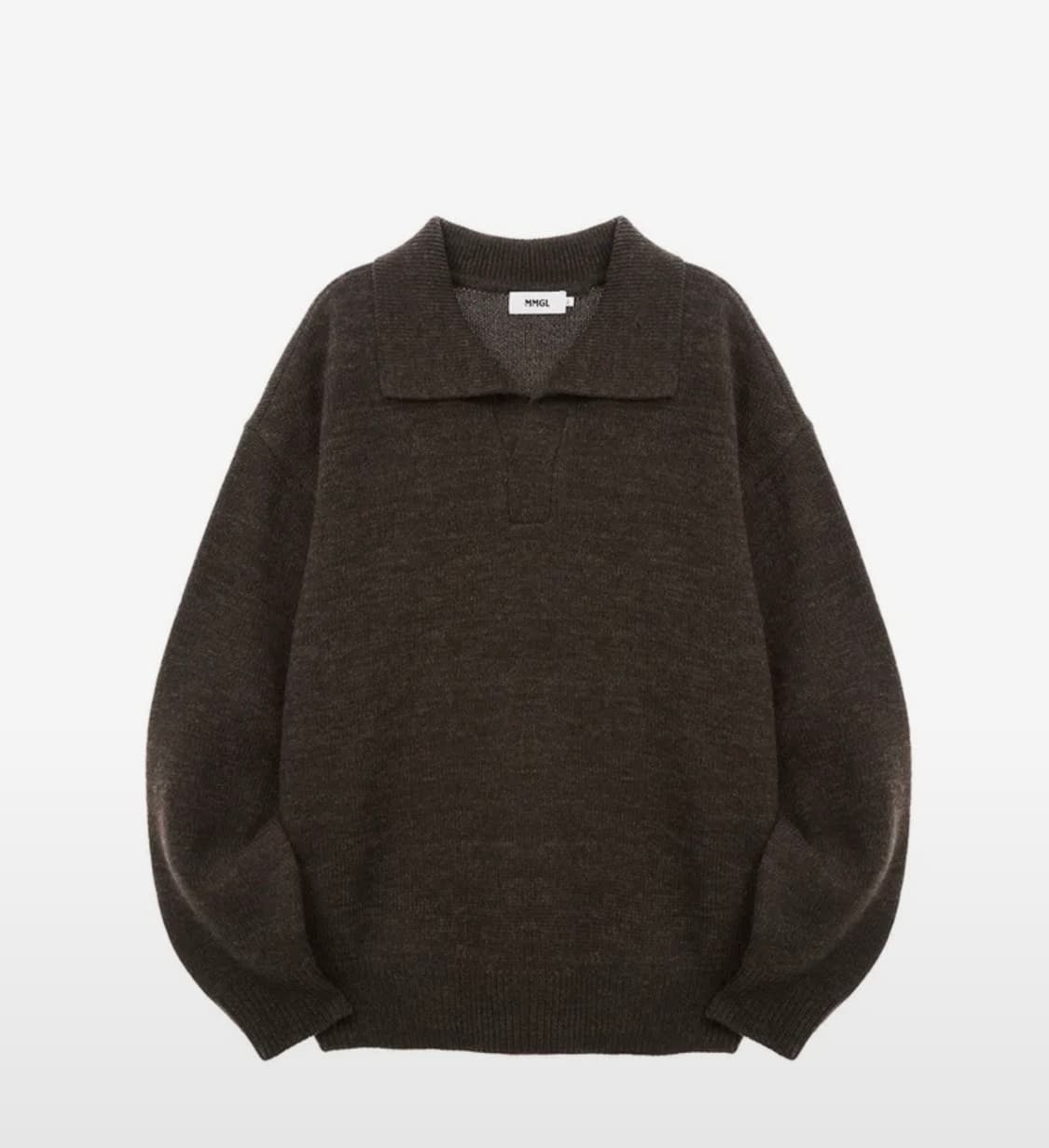 MMGL 오버사이즈 카라 스웨터 애쉬브라운 4size 상품이미지1