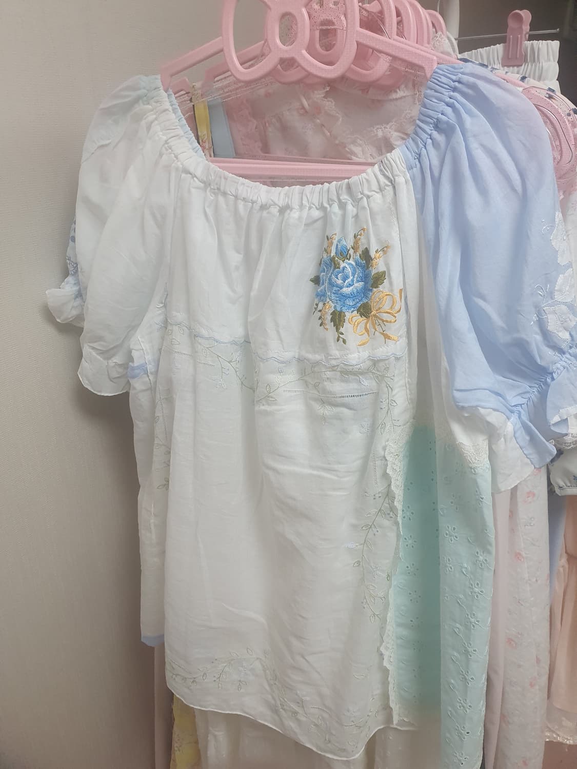 엔느 빈티지 패치워크 블라우스 상품이미지4