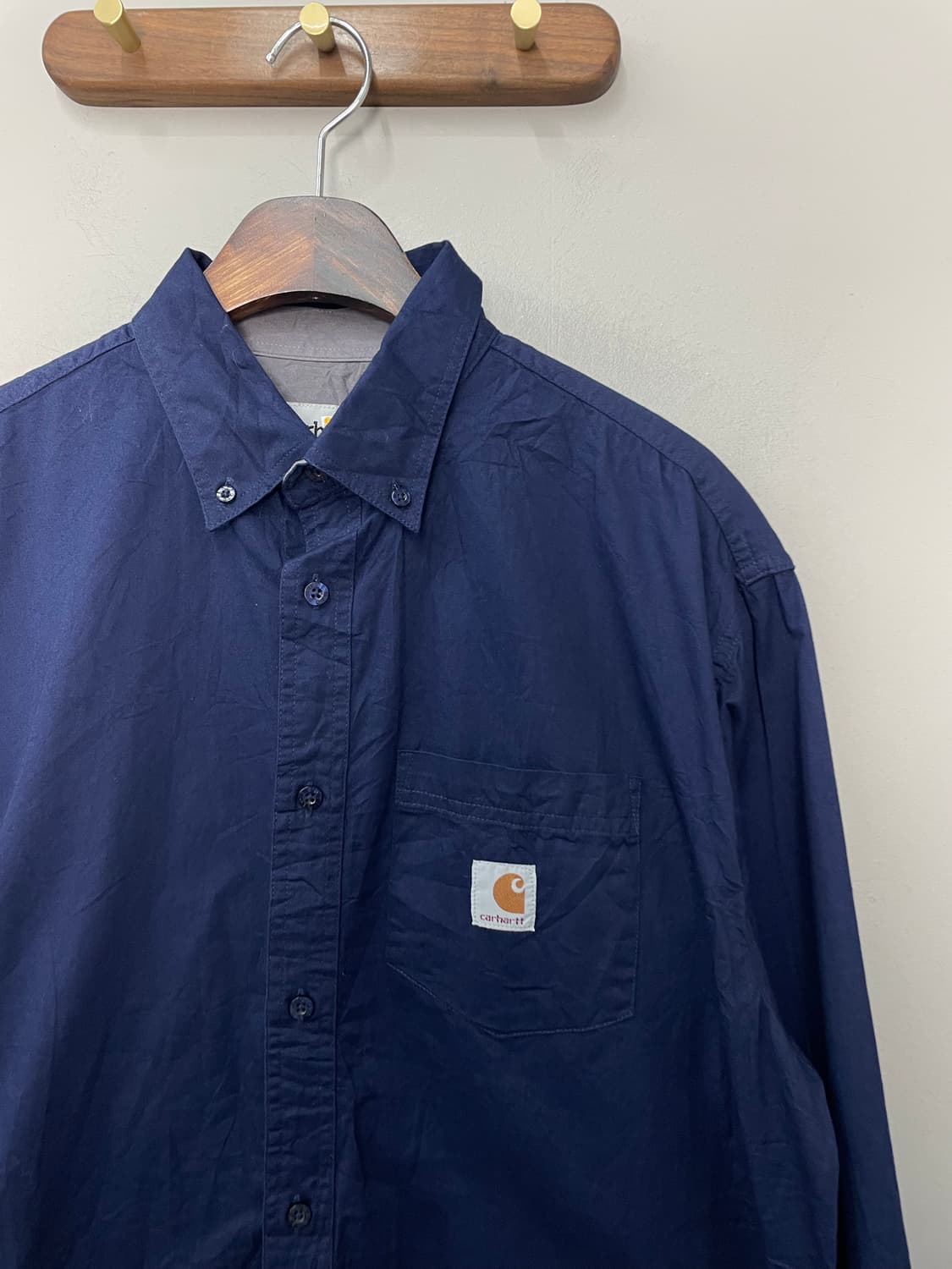 칼하트 네이비 셔츠 H2466 상품이미지3
