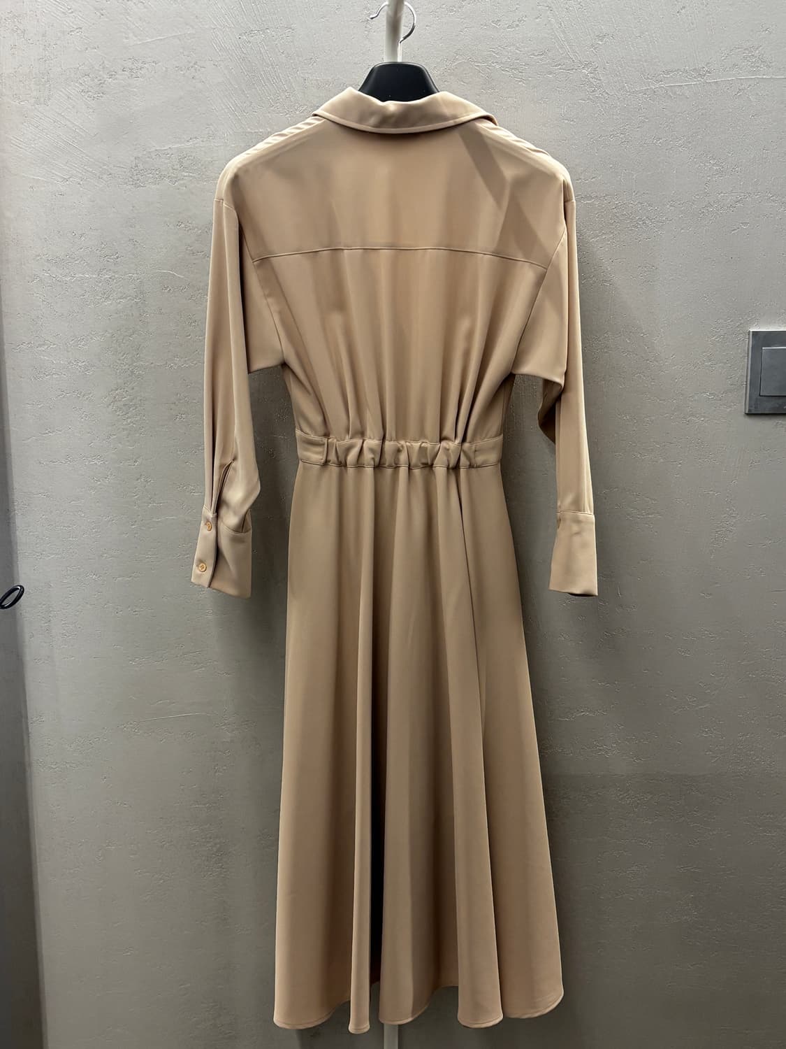 라메레이 베이지 랩 스타일 롱 원피스 S 상품이미지6