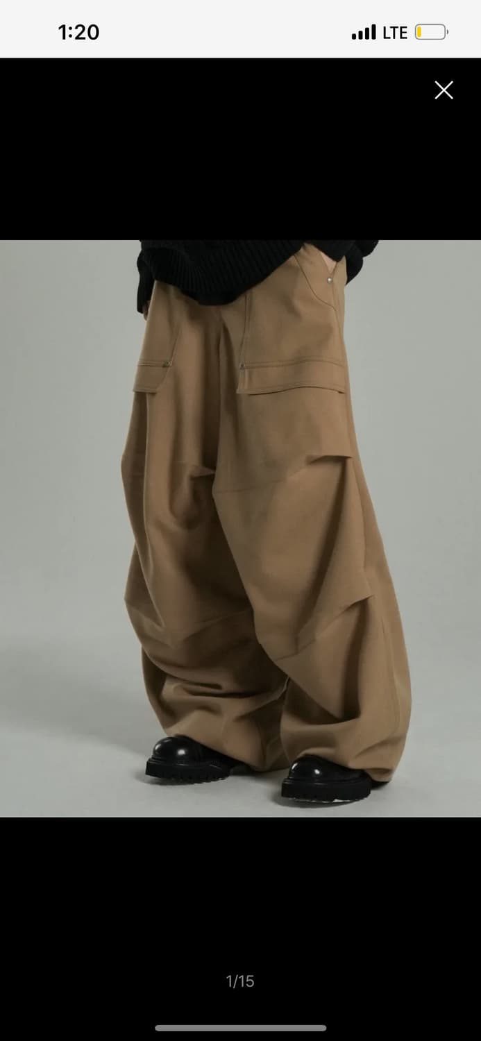 Agata Balloon Trouser Beige 상품이미지1