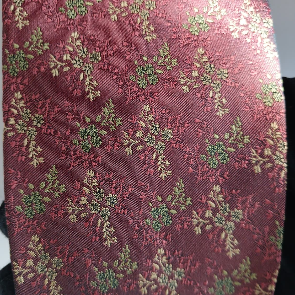 입생로랑 실크 플로럴 자카드 넥타이 9.1cm A+등급 A18868
 상품이미지7