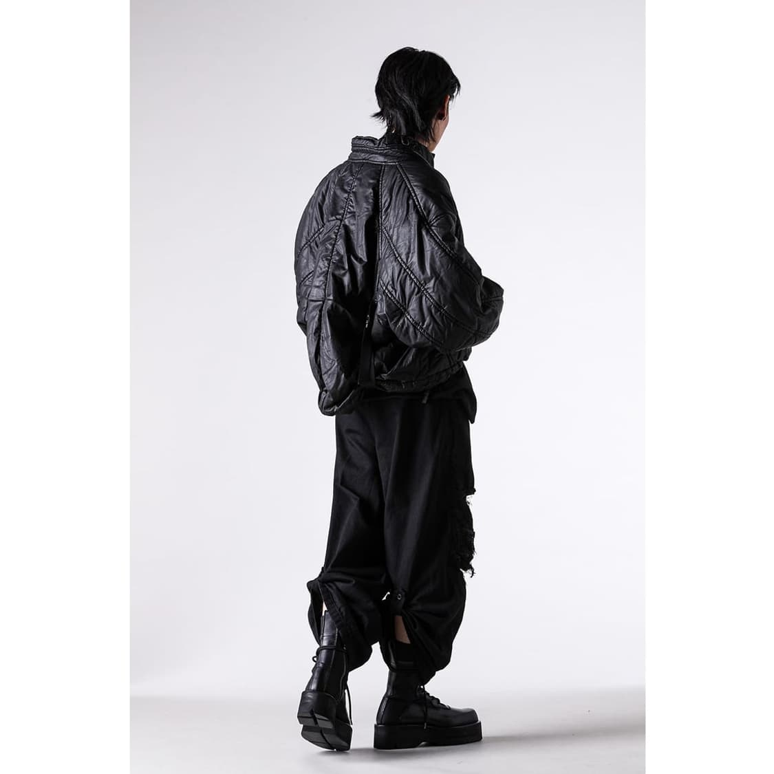 새상품 율리우스 10oz 블랙 배기 데님트라우저 3사이즈 상품이미지9