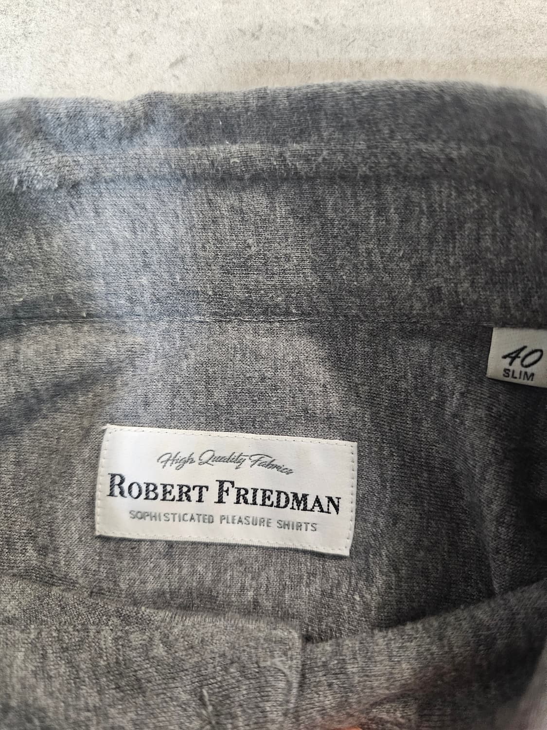 ROBERT FRIEDMAN 면 캐시미어 혼방 셔츠 상품이미지2