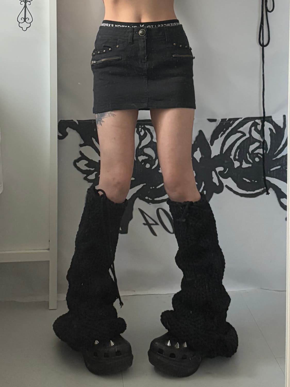 • black mini skirt 상품이미지1