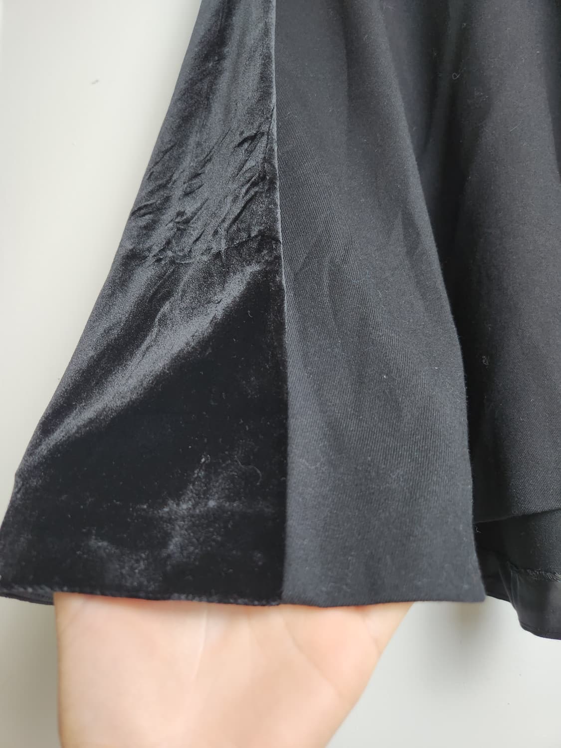 언발 벨벳 스커트 상품이미지5