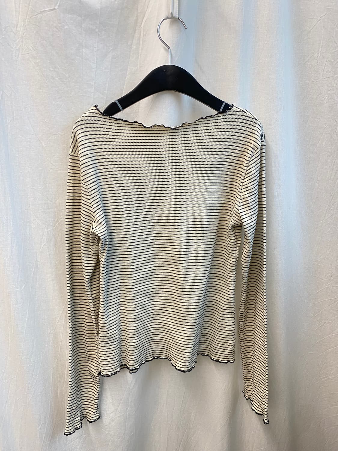 DAZY 스트라이프 골지티셔츠(L) 상품이미지7