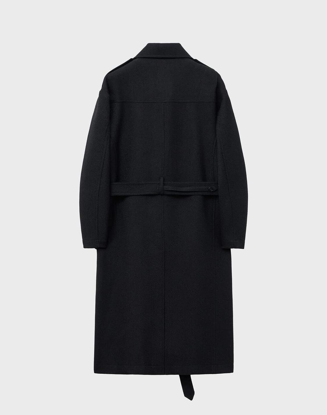 울 트위드 오버핏 트렌치 코트 상품이미지4