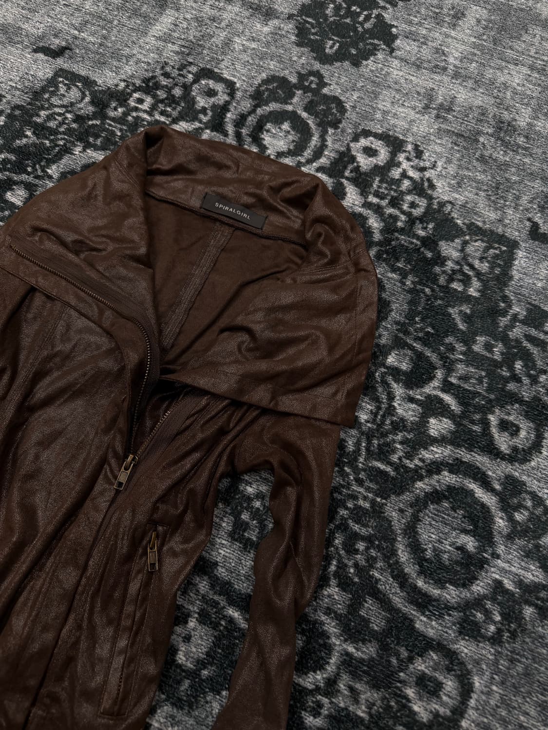 Spiral girl brown high neck draping jack 상품이미지4
