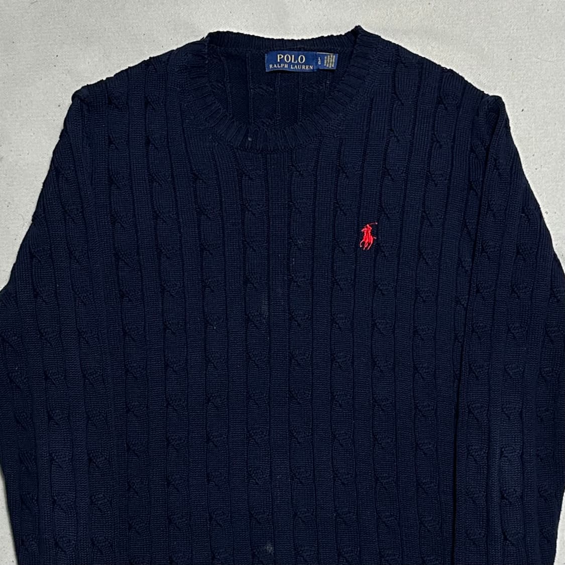 L 폴로랄프로렌 네이비 케이블 니트 상품이미지1