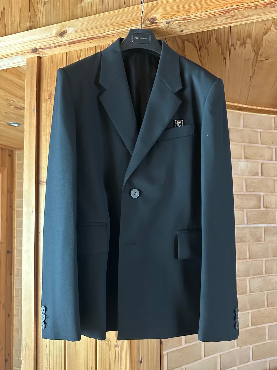 우영미 23ss 싱글 자켓 블랙 50 상품이미지1