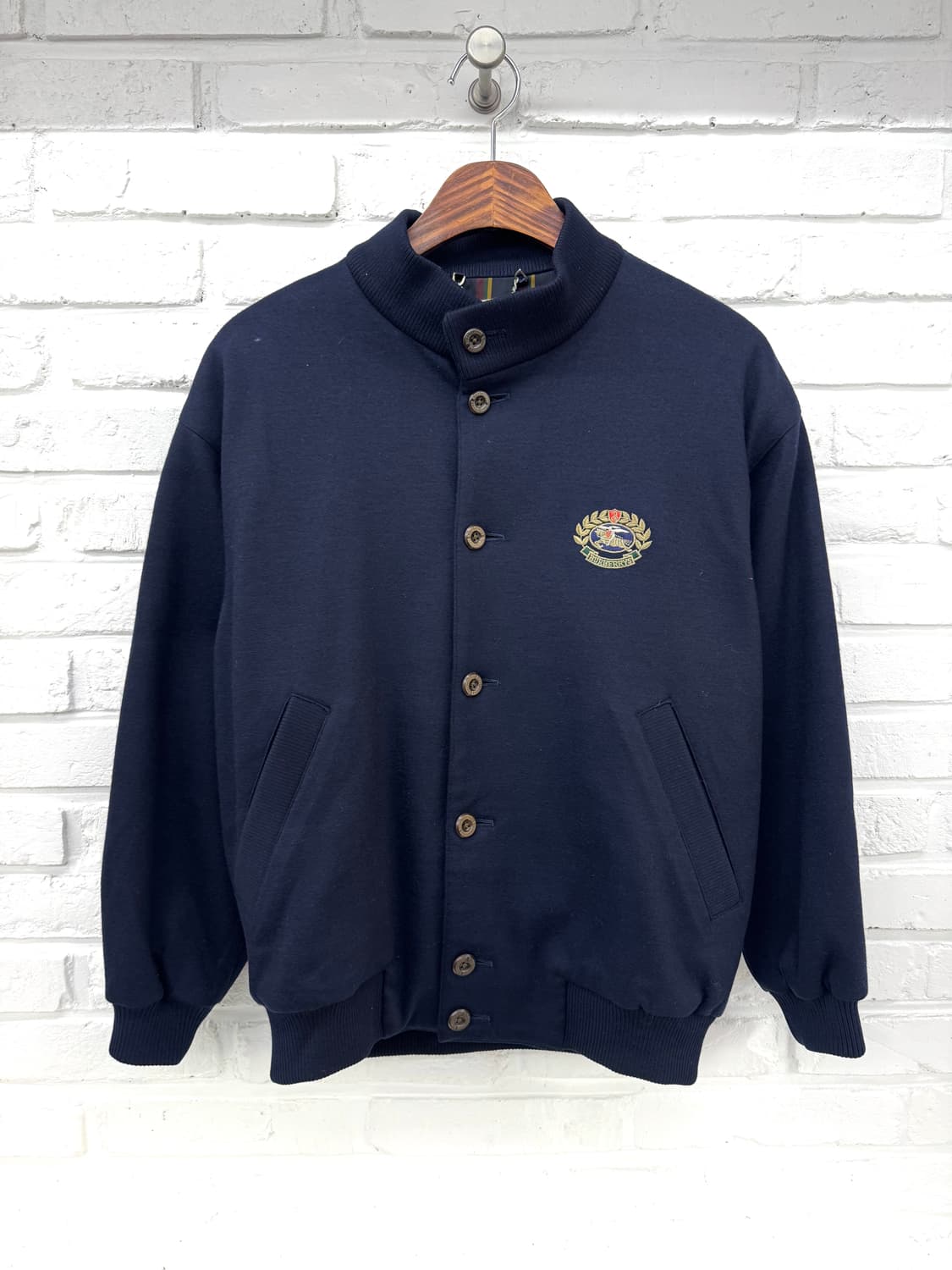 버버리 네이비 울 블루종 자켓 상품이미지3