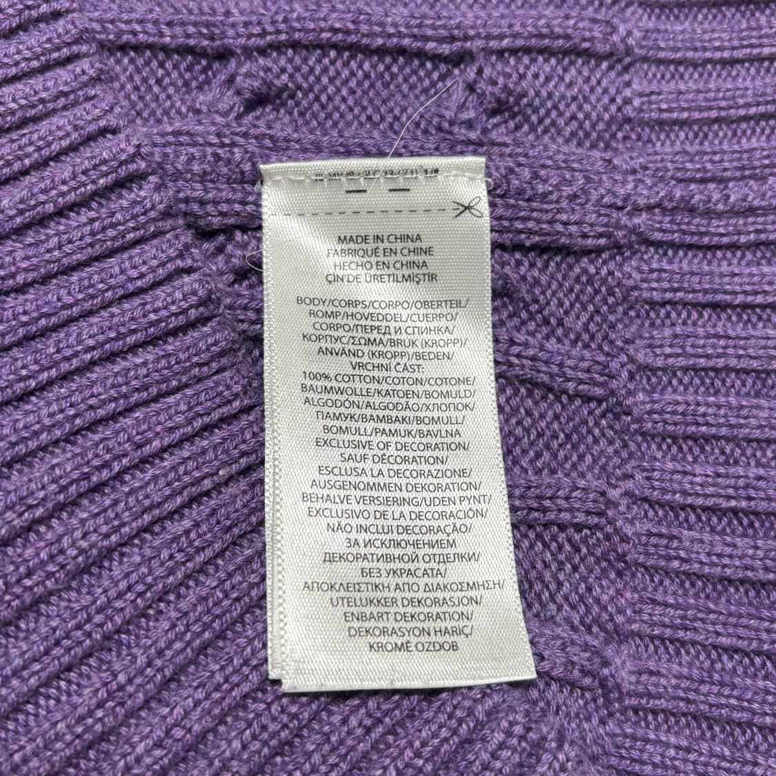 XS 폴로랄프로렌 화이트 포니 코튼 케이블 니트 상품이미지5