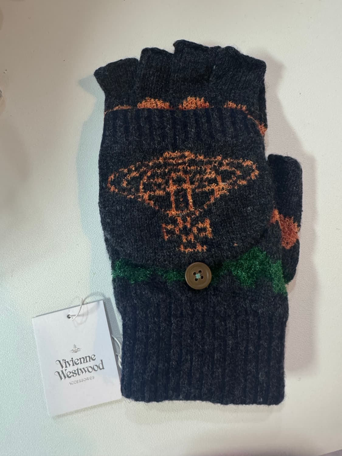 (새상품) 비비안웨스트우드 핑거리스 글러브 / 남자사이즈  상품이미지1