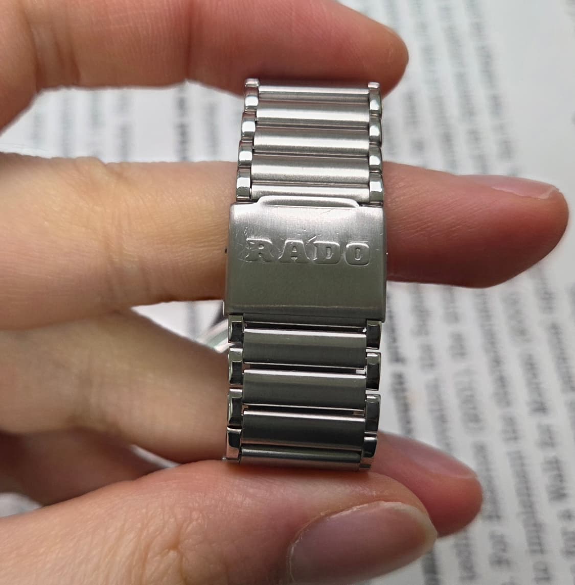 레어] 빈티지 라도 보이저 순정 아이보리판 플라워베젤 브레이슬릿 ver. 상품이미지6