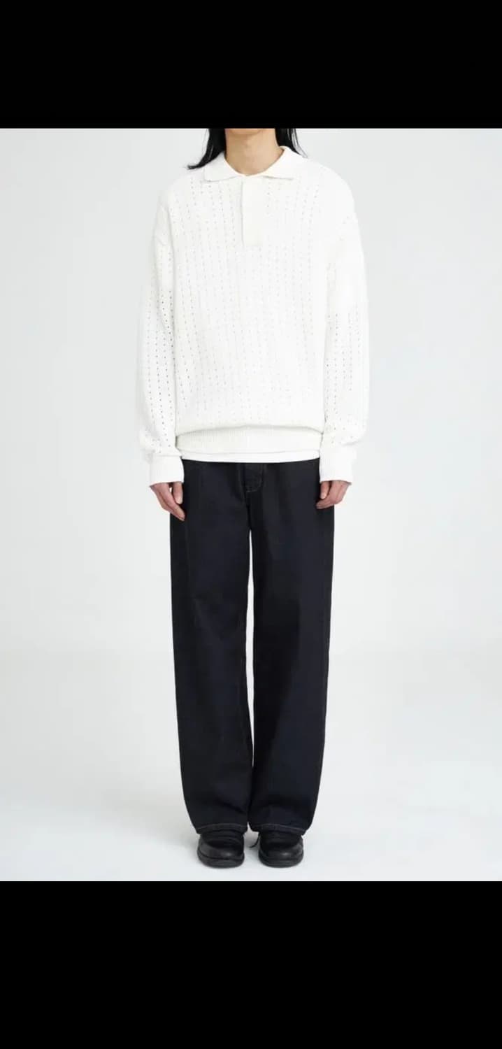 [L] 유스 와이드 데님 원워시 컬러 상품이미지1