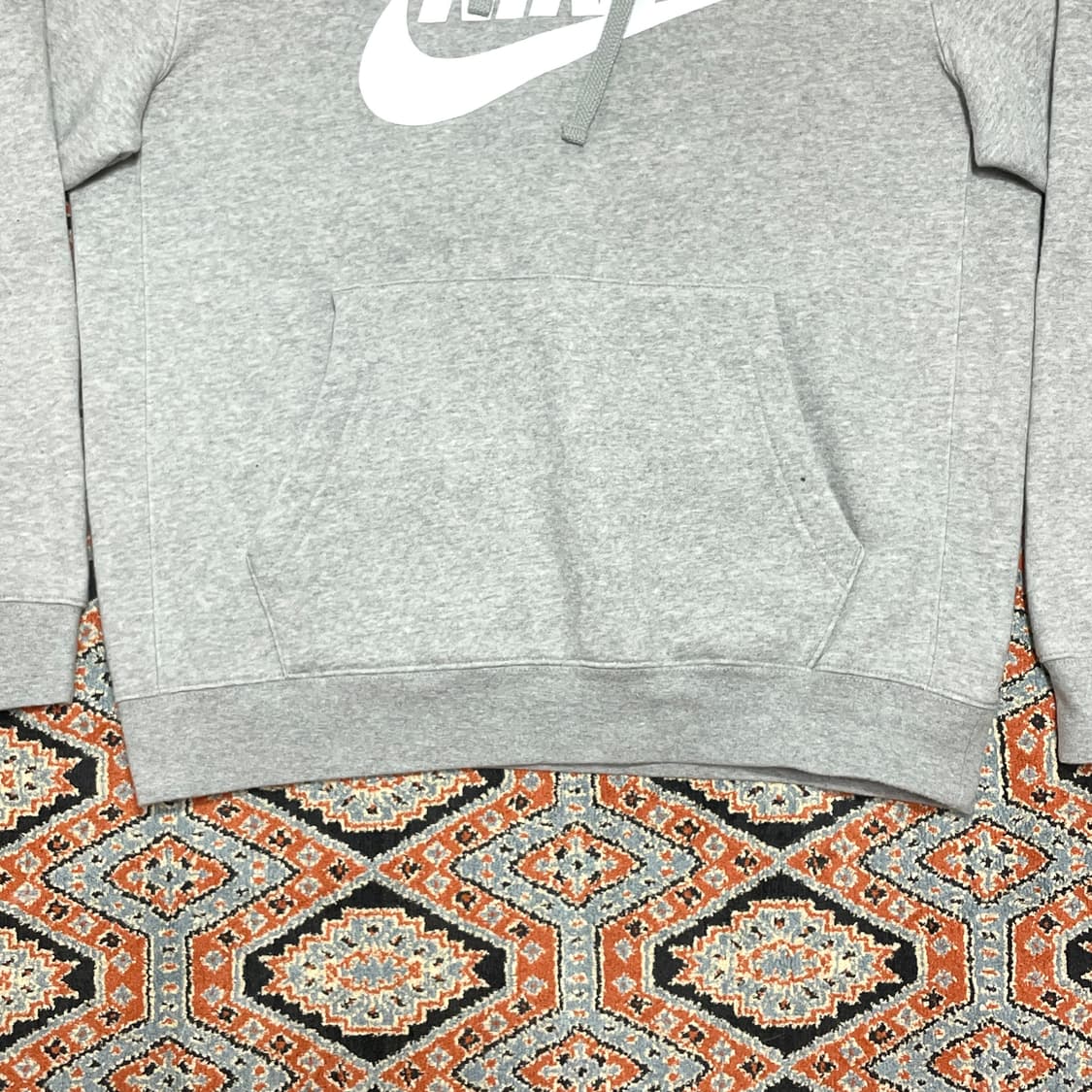 나이키 빅로고 그레이 기모 후드티셔츠 남성M 상품이미지3