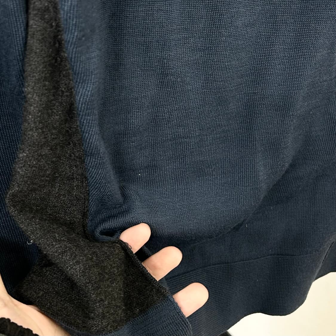 우영미 투톤 니트 상품이미지7