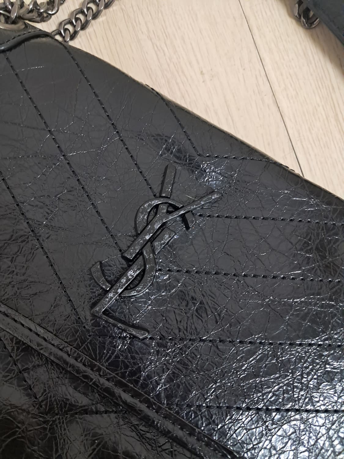 입생로랑 블랙 숄더백 새상품 상품이미지2