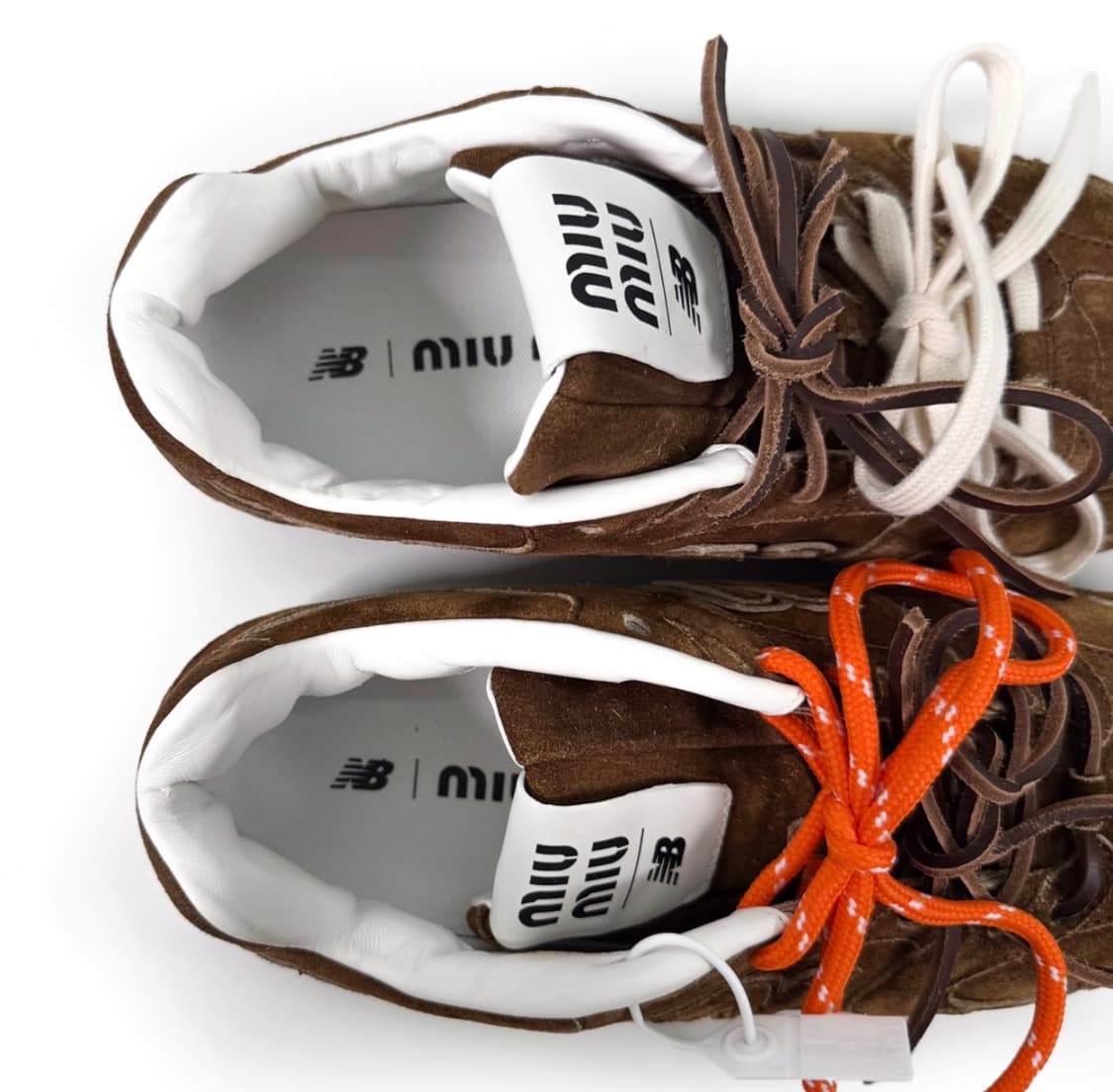 [39.5] 미우미우 x 뉴발란스 530 스웨이드 메쉬 스니커즈 시나몬 상품이미지8