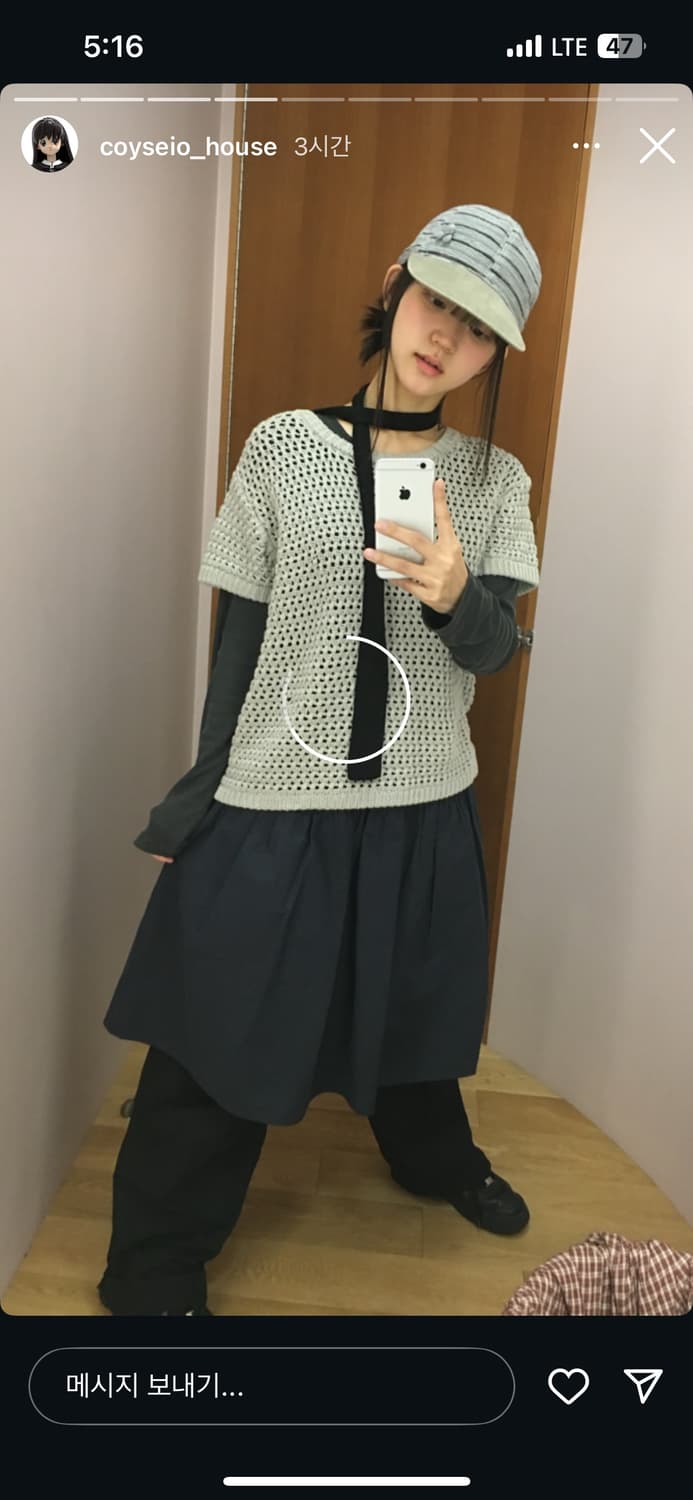 코이세이오 포잉 하프 니트 그레이 상품이미지3